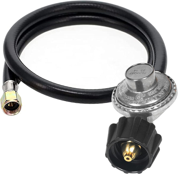 GrillAce Universal propane Gas Grill Regulator and Hose, Replacement for Weber, Charbroil, Nexgrill Grill, Propane Patio Heater and Fire Pit……